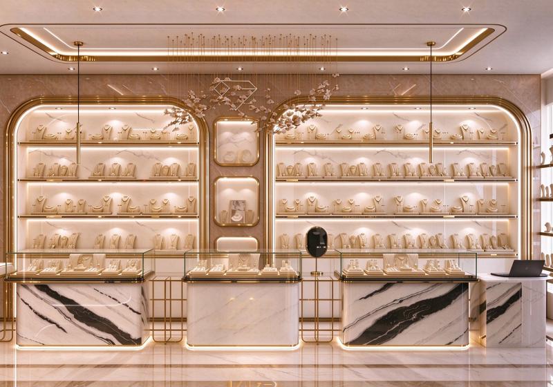 Luxury Jewelry Store Interior Design | One-Stop Jewelry Display Showcase Manufacturing & Custom Package Solution