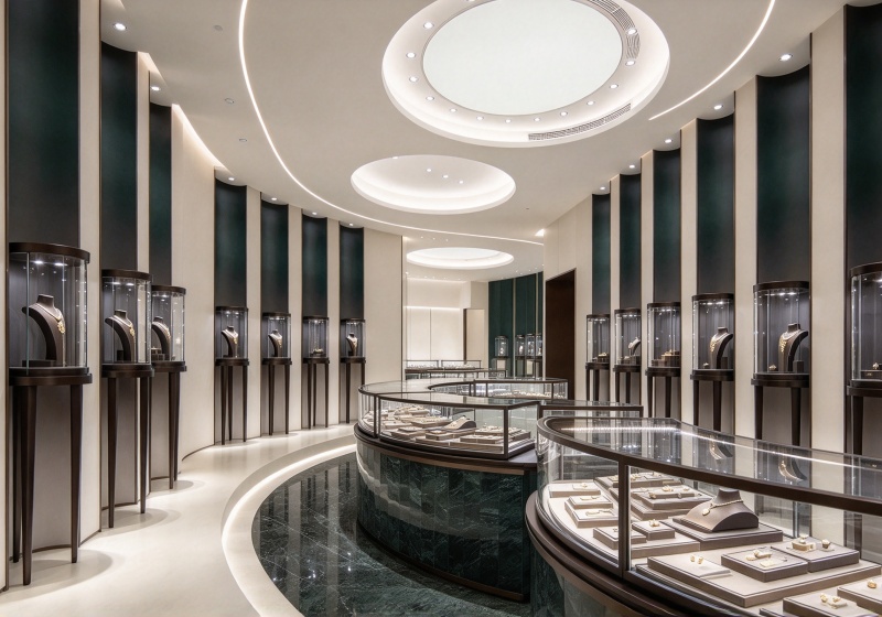 Modern Light Luxury Jewelry Showroom