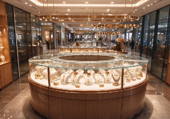 Custom Gold Jewelry Showroom Solution for High-end Malls