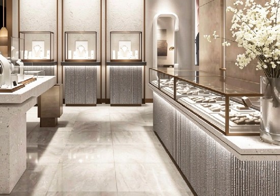 Luxury Textured Jewelry Display Cabinets