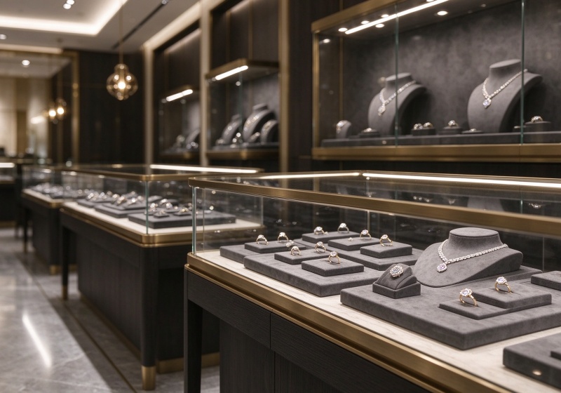 Luxury Jewelry Display Interior Space